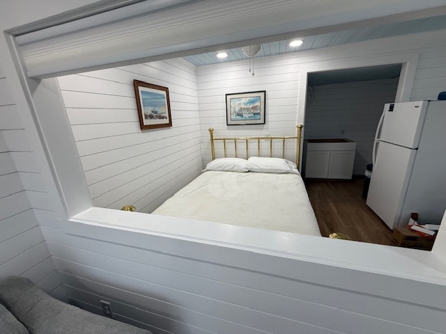 Bright airy bedroom at Moxie Girl 1 Atlantic Beach NC with coastal decor and natural light